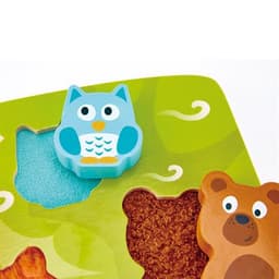  🦊🦉🐻 Тактильний пазл-вкладиш «Лісові звірята» - 5