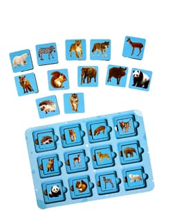  🐾🦊 Дерев’яний пазл «Мама і малюк» – навчальна гра про тварин - 2