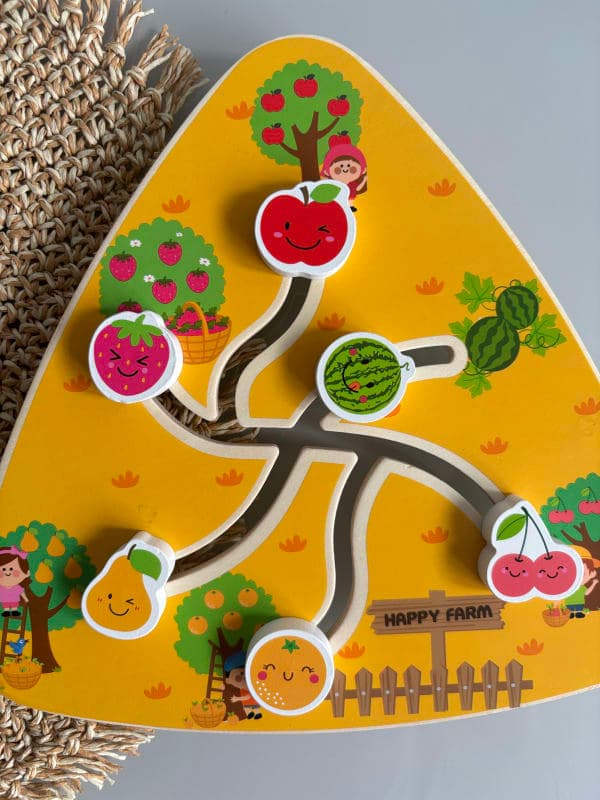 Іграшка лабіринт - «Фрукти», бізіборд