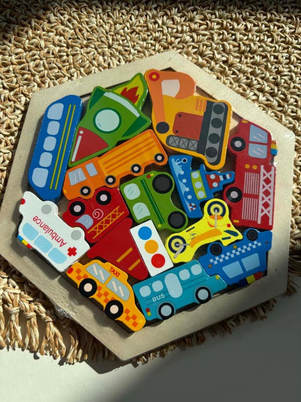 Шестикутні пазли "Транспорт"