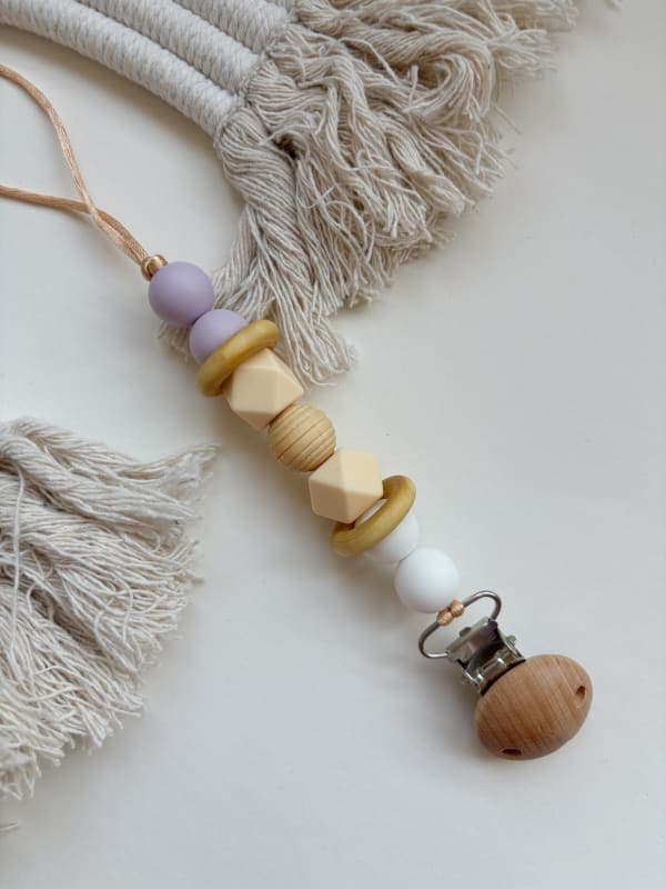 Тримач для соски - Фіолетовий з кільцями