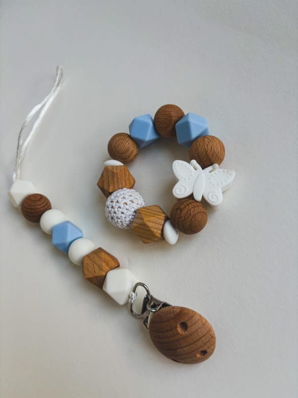 Набір для новонароджених блакитний з метеликом