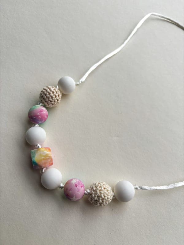 🧸✨ Слінгобуси “Ніжний комфорт” — сенсорні намиста для мам і малюків