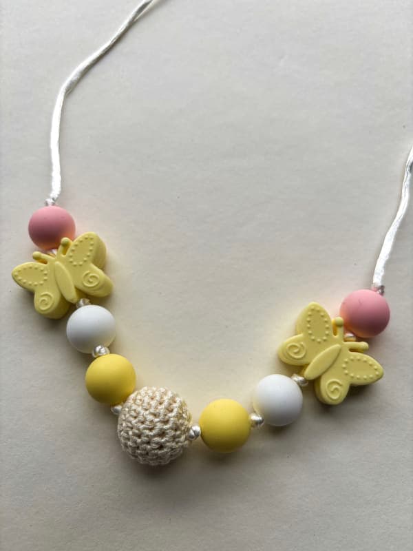 🦋🌿 Слінгобуси з жовтим метеликом – натуральні та безпечні для малюка