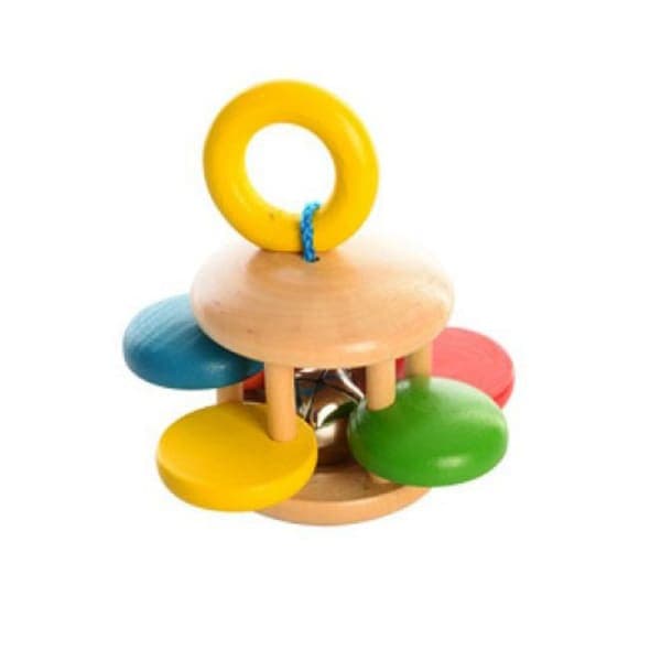 🔔 Дерев’яне брязкальце з дзвіночком