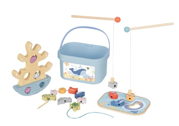 🌊🐠 Дерев’яна розвивальна гра 3 в 1 Морський світ