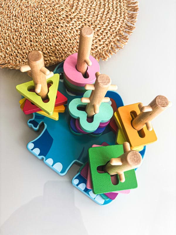 🐘 Дерев’яний сортер «Слоник» — розвивальна іграшка для дітей