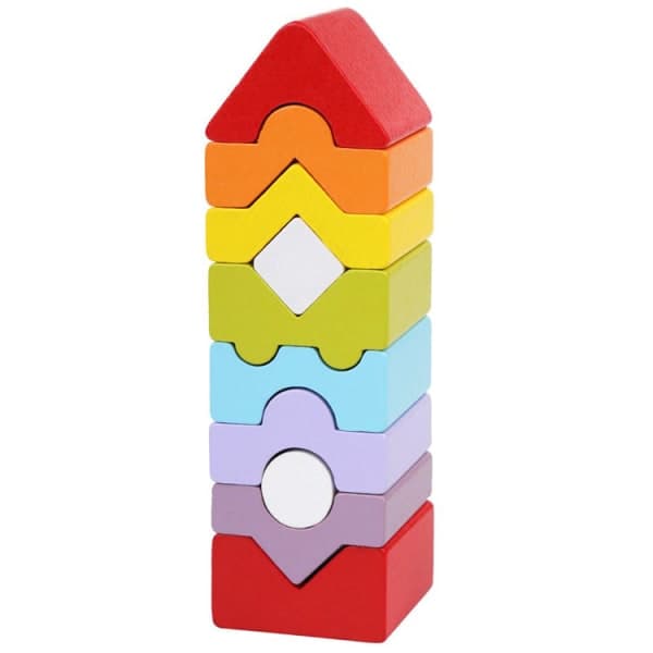🏗️ Пірамідка «Башточка-2» — дерев’яний конструктор без осі