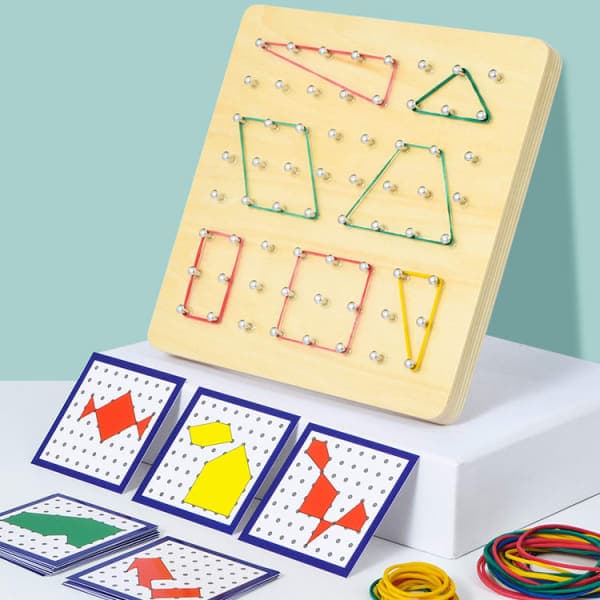 📐 Дерев’яний математичний планшет «Геоборд»