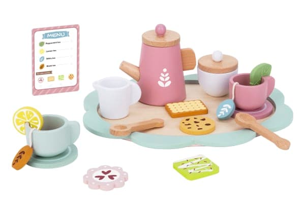 🍪 Іграшковий набір посуду для чаювання – 21 деталей, розвиваюча рольова гра